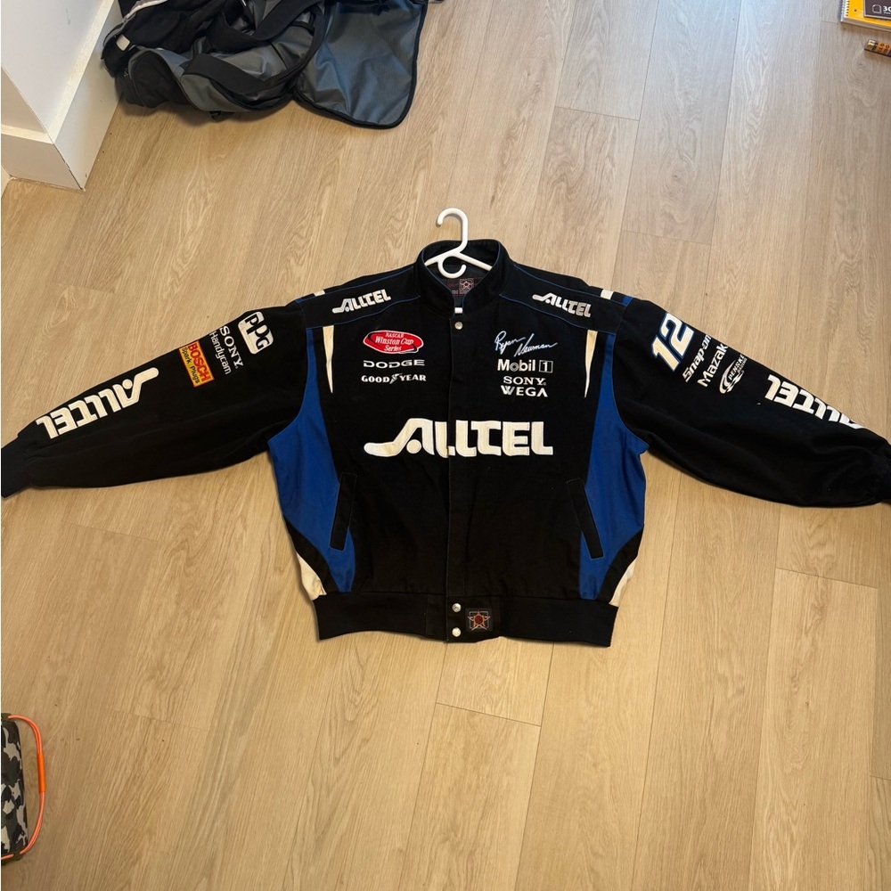 Jaltel Racing Jacket in Black and Blue